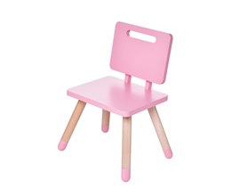 Cadeira Infantil Quadrada Rosa Amoudi Móveis