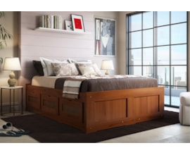 Cama Casal com 6 Gavetas CAB Castanho Claro Móveis Saraiva Cama Casal com 6 Gavetas CAB Castanho Claro Móveis Saraiva