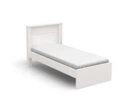 Cama de Solteiro Branco S821 kappesberg Cama de Solteiro Branco S821 kappesberg