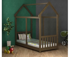 Cama Infantil Castanho Madeira Maciça Móveis Saraiva Cama Infantil Castanho Madeira Maciça Móveis Saraiva
