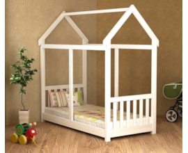 Cama Montessori 100 Branco Lav. Móveis Saraiva Cama Montessori 100 Branco Lav. Móveis Saraiva