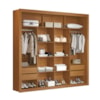 Closet 100% MDF 4 Gavetas 230 cm NT6060 Freijó Amoudi Móveis