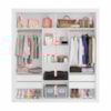 Closet Casal 4 Gavetas 100% MDF Branco Amoudi Móveis