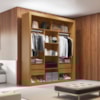 Closet Casal 4 Gavetas 100% MDF Freijó Amoudi Móveis