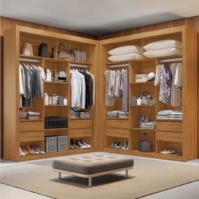 Closet Casal Premium 8 Gavetas 100% MDF Amoudi Móveis