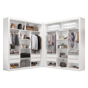 Closet Casal Premium 8 Gavetas Amoudi Móveis Closet Casal Premium 8 Gavetas Amoudi Móveis