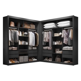 Closet Casal Premium 8 Gavetas Amoudi Móveis Closet Casal Premium 8 Gavetas Amoudi Móveis