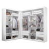 Closet Modulado 6 Gavetas 100% MDF Branco Amoudi Móveis