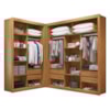 Closet Modulado 6 Gavetas 100% MDF Freijó Amoudi Móveis