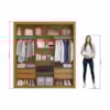 Closet Modulado 6 Gavetas 100% MDF Freijó Amoudi Móveis