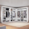 Closet Modulado 8 Gavetas 15 Prateleiras 100% MDF Branco Amoudi Móveis