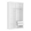 Closet Modulado Duplo 6 Gavetas Branco MDF Amoudi Móveis 