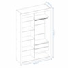 Closet Modulado Duplo 6 Gavetas Branco MDF Amoudi Móveis 