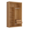 Closet Modulado Duplo 6 Gavetas Freijó MDF Amoudi Móveis 
