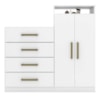 Cômoda 2 Portas 4 Gavetas Aurea Branco Demobile