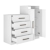 Cômoda 2 Portas 4 Gavetas Aurea Branco Demobile