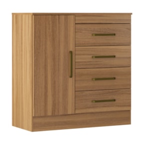 Cômoda 4 Gavetas 1 Porta Montevideu Amendola Touch Demóbile