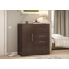Cômoda 4 Gavetas 1 Porta Montevideu Café Touch Demóbile