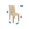 Conjunto Com 2 Cadeiras Maia Nature/Gengibre Cimol