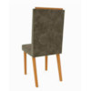 Conjunto de 2 Cadeiras Bella 100% MDF Freijó/Tecido Capuccino Indekes