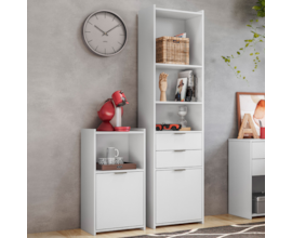 Conjunto de Armário para Escritório Branco NT2050 Notável Móveis Conjunto de Armário para Escritório Branco NT2050 Notável Móveis