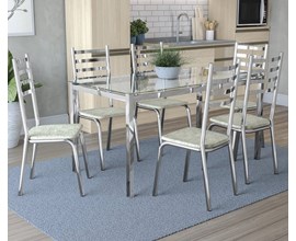 Conjunto de Mesa com 6 Cadeiras Alemanha Vel/Lim  Kappesberg