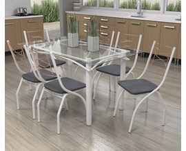 Conjunto de Mesa com 6 cadeiras Itália PT/LIN/CZ Kappesberg