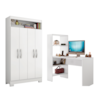 Conjunto Para Escritório com Mesa NT2105 e Armário NT4040 Branco Notável 