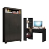 Conjunto Para Escritório com Mesa NT2105 e Armário NT4040 Preto Tx Notável