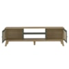 Conjunto Para Sala Com Rack E Buffet Charlotte Carvalho/Menta Artely