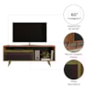 Conjunto Para Sala Com Rack NT1315 e Painel NT1375 Para TV Até 65" Freijó Preto TX Notável Móveis