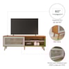 Conjunto Para Sala Rack NT1175 e Painel NT1375 Para TV Até 60" Freijó/OffWhite Notável Móveis