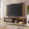 Conjunto Para Sala Rack NT1175 e Painel NT1375 Para TV Até 60" Freijó Preto Tx Notável Móveis