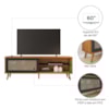 Conjunto Para Sala Rack NT1175 e Painel NT1375 Para TV Até 60" Freijó Preto Tx Notável Móveis