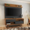 Conjunto para Sala Rack NT1180 e Painel de TV NT1185 Para Tv Até 50" Freijó/Preto Notável Móveis