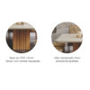 Conjunto Sala De Jantar Com Mesa Ana 130cm e 8 Cadeiras Fernanda Nature/Off White/Madeira/Nude Cimol Móveis