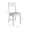 Conjunto Sala de Jantar Karla Mesa 108cm com 04 Cadeiras Branco Indekes