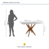 Conjunto Sala De Jantar Mesa Donna Com 4 Cadeiras Lady Nesher