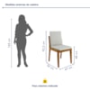 Conjunto Sala De Jantar Mesa Donna Com 4 Cadeiras Lady Nesher