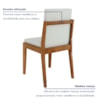 Conjunto Sala De Jantar Mesa Donna Com 4 Cadeiras Lady Nesher