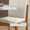 Conjunto Sala De Jantar Mesa Donna Com 4 Cadeiras Lady Nesher