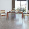 Conjunto Sala de Jantar Mesa Monalisa com 4 Cadeiras Rainha Mel/Off White Nesher