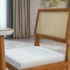 Conjunto Sala de Jantar Mesa Monalisa com 4 Cadeiras Rainha Mel/Off White Nesher