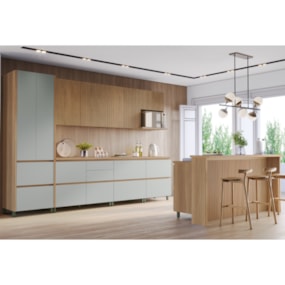 Cozinha 10 Peças Rainha Gourmet Nature/Verde Nesher