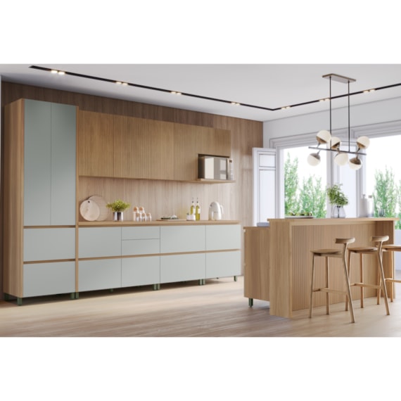 Cozinha 10 Peças Rainha Gourmet Nature/Verde Nesher