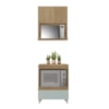 Cozinha 2 Peças 1 Porta 1 Gaveta Armário Aéreo 100% Mdf 70 Cm Rainha Nesher