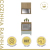 Cozinha 2 Peças 1 Porta 1 Gaveta Armário Aéreo 100% Mdf 70 Cm Rainha Nesher