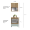 Cozinha 2 Peças 1 Porta 1 Gaveta Armário Aéreo 100% Mdf 70 Cm Rainha Nesher