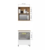 Cozinha 2 Peças 1 Porta 1 Gaveta Armário Aéreo 100% Mdf 70 Cm Rainha Nesher