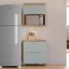 Cozinha 2 Peças 100% MDF Marquesa Nature/Verde Nesher
